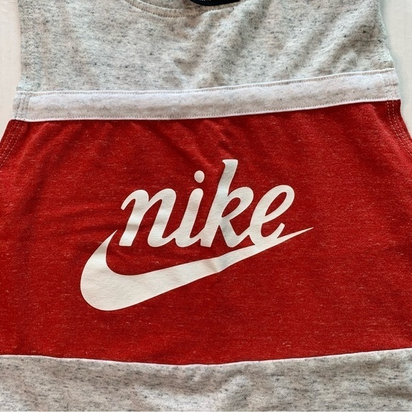Nike Boys Red Gray Tank Top Size Extra Small - Picture 2 of 5